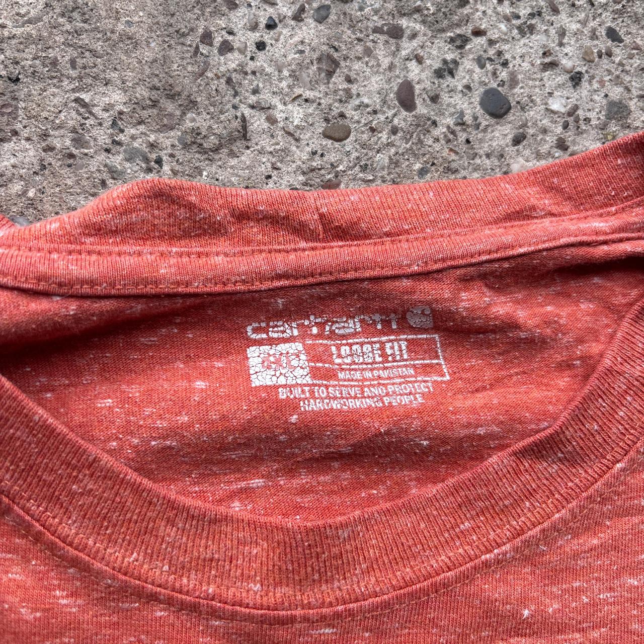 Orange Carhartt graphic tee - 4XL