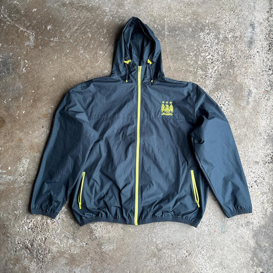 Green Manchester City Hooded Raincoat - 2XL
