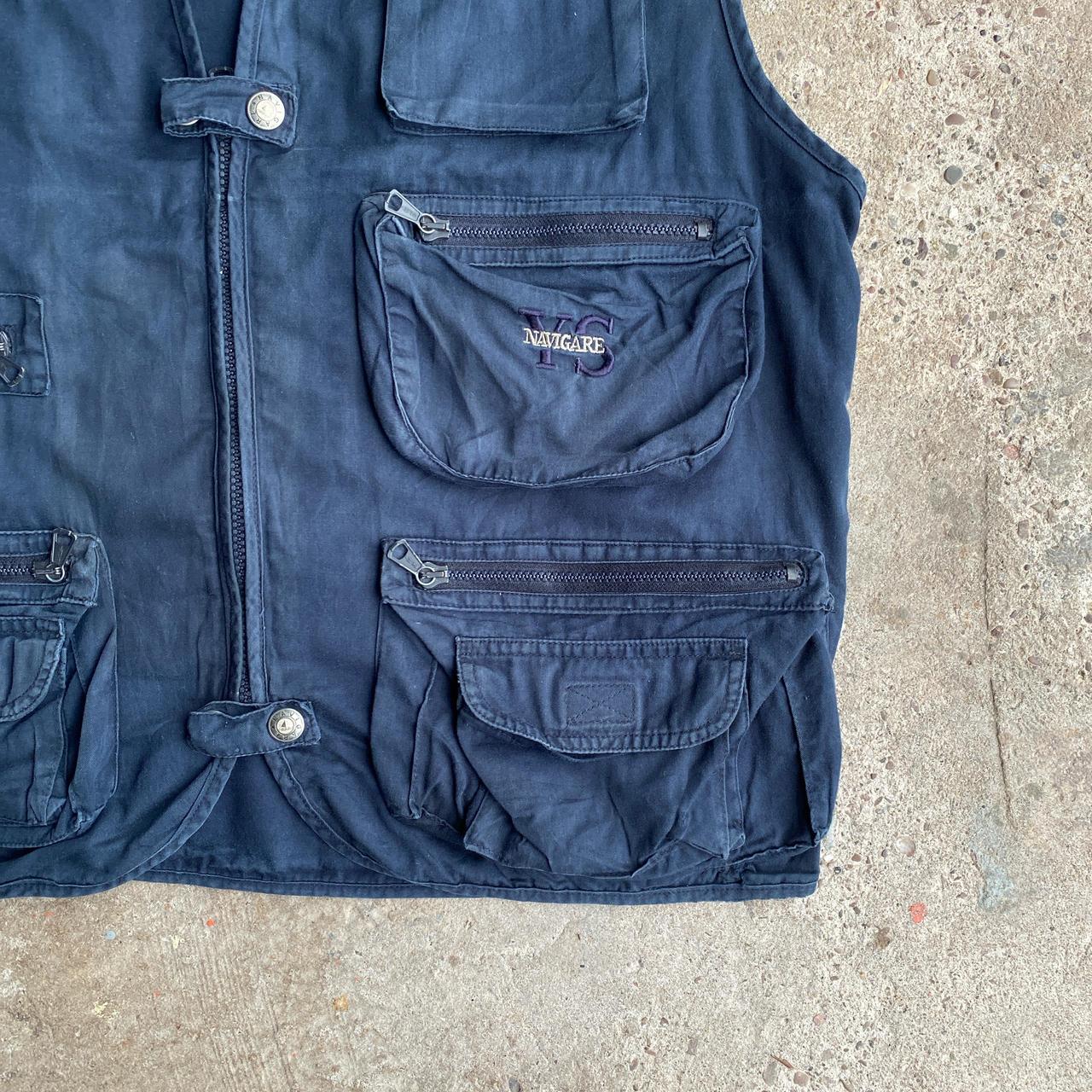 Vintage Navy Navigare Technical Vest Jacket - L