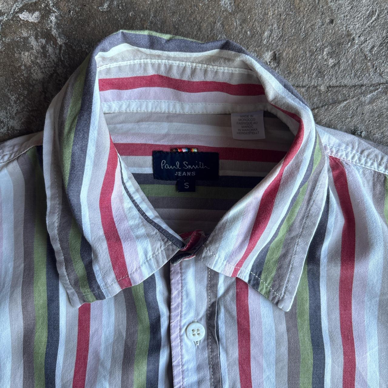 Paul Smith Multi Coloured Striped Short Sleeve Shirt