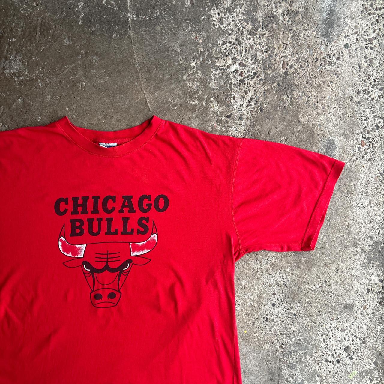 Vintage Red Graphic Chicago Bulls NBA T-Shirt - XL