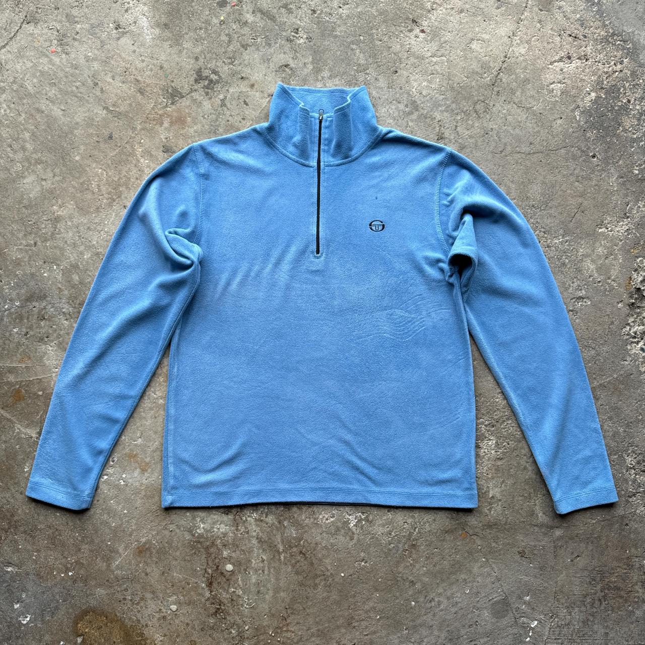 Light blue Sergio Tacchini quarter zip fleece