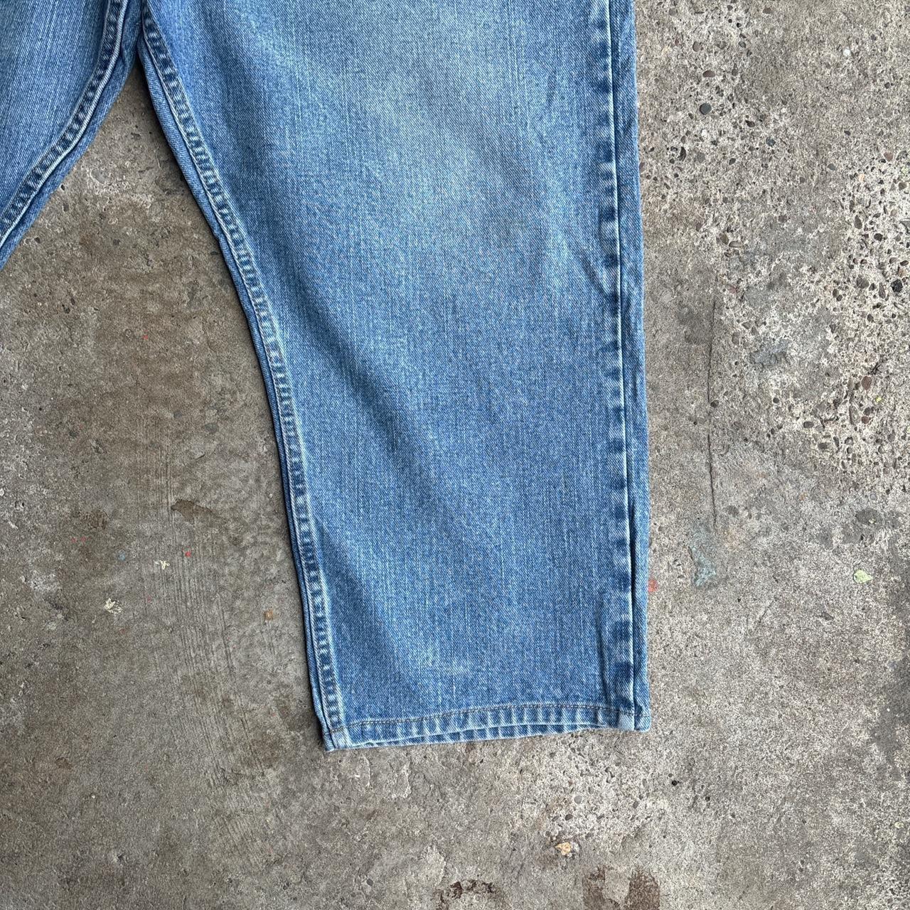 Blue Relaxed Fit Wrangler Denim Jeans - W42