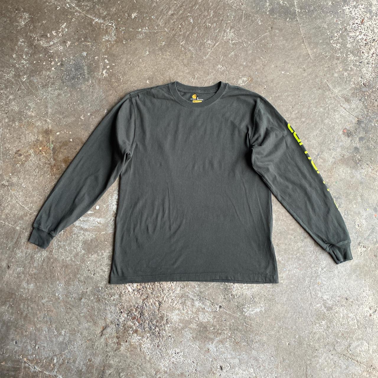 Dark Green Long Sleeve Carhartt T-Shirt - S