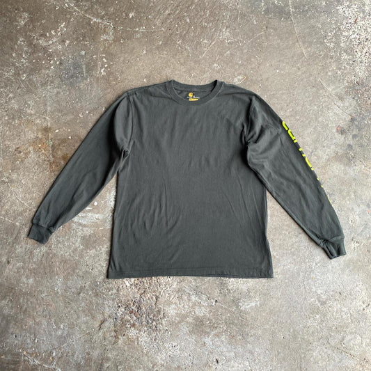 Dark Green Long Sleeve Carhartt T-Shirt - S
