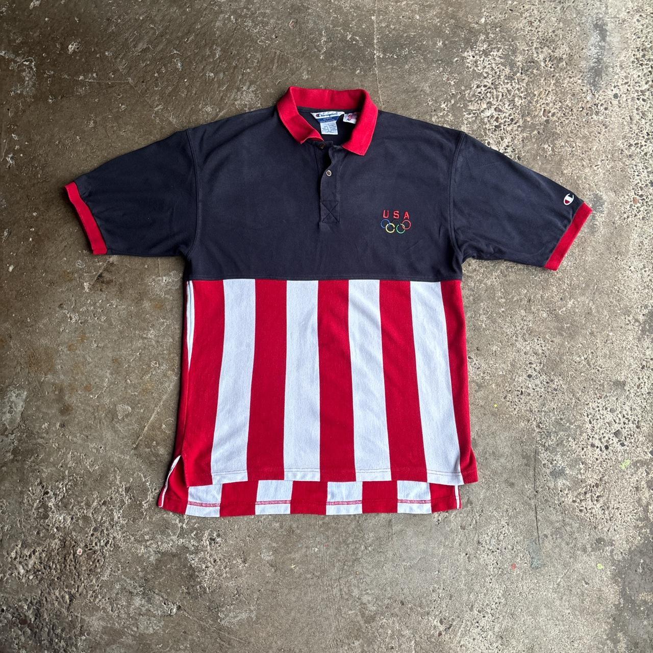 Vintage USA Olympics Champion Polo Shirt - L