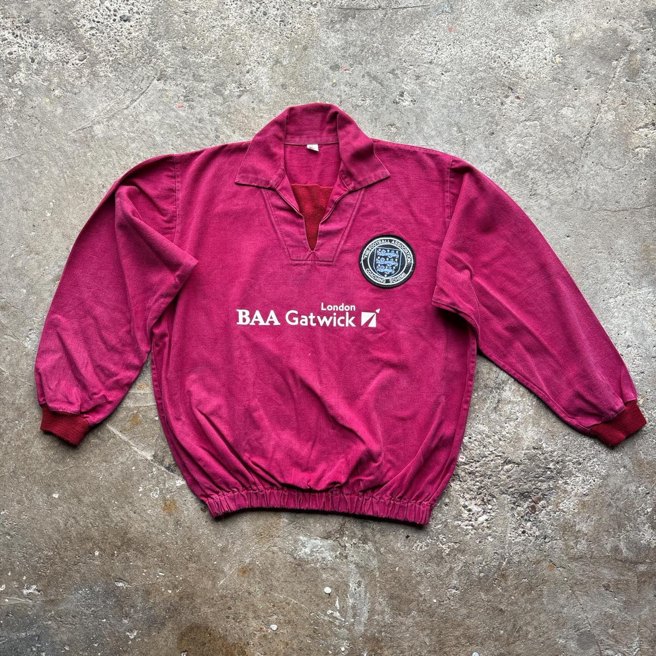 Burgundy England FA over shirt