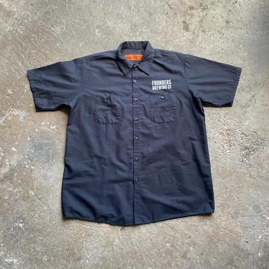 Black ‘Founders Brewing’ Workwear Shirt