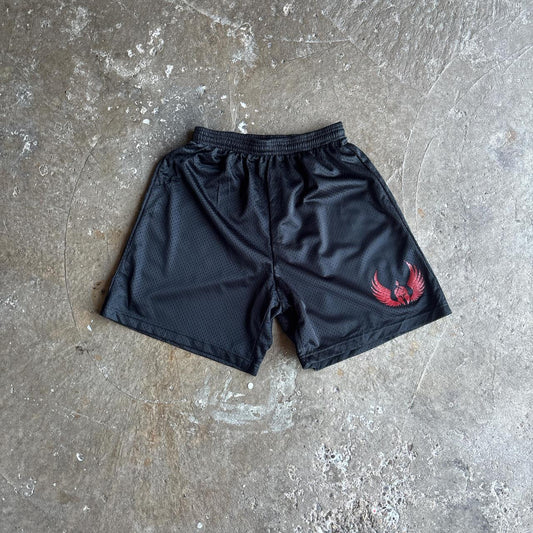 Black Mesh Basketball Shorts
