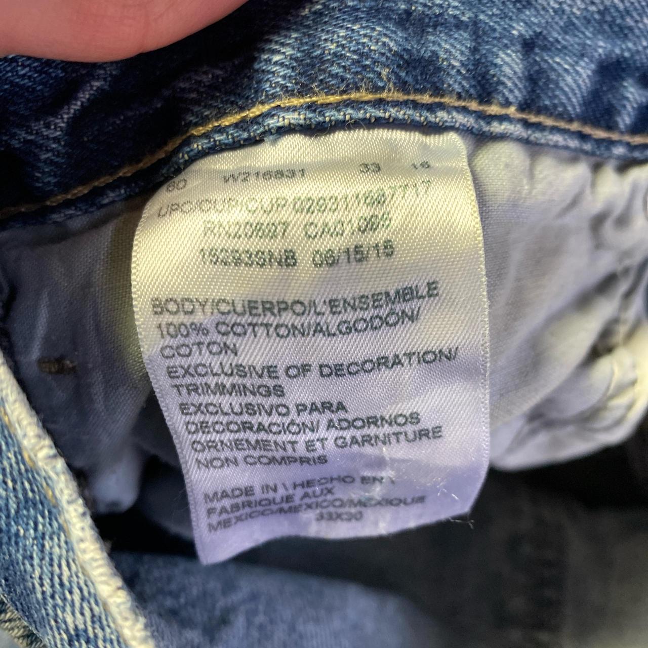 Blue Dickies Distressed Double Knee Jeans - W34