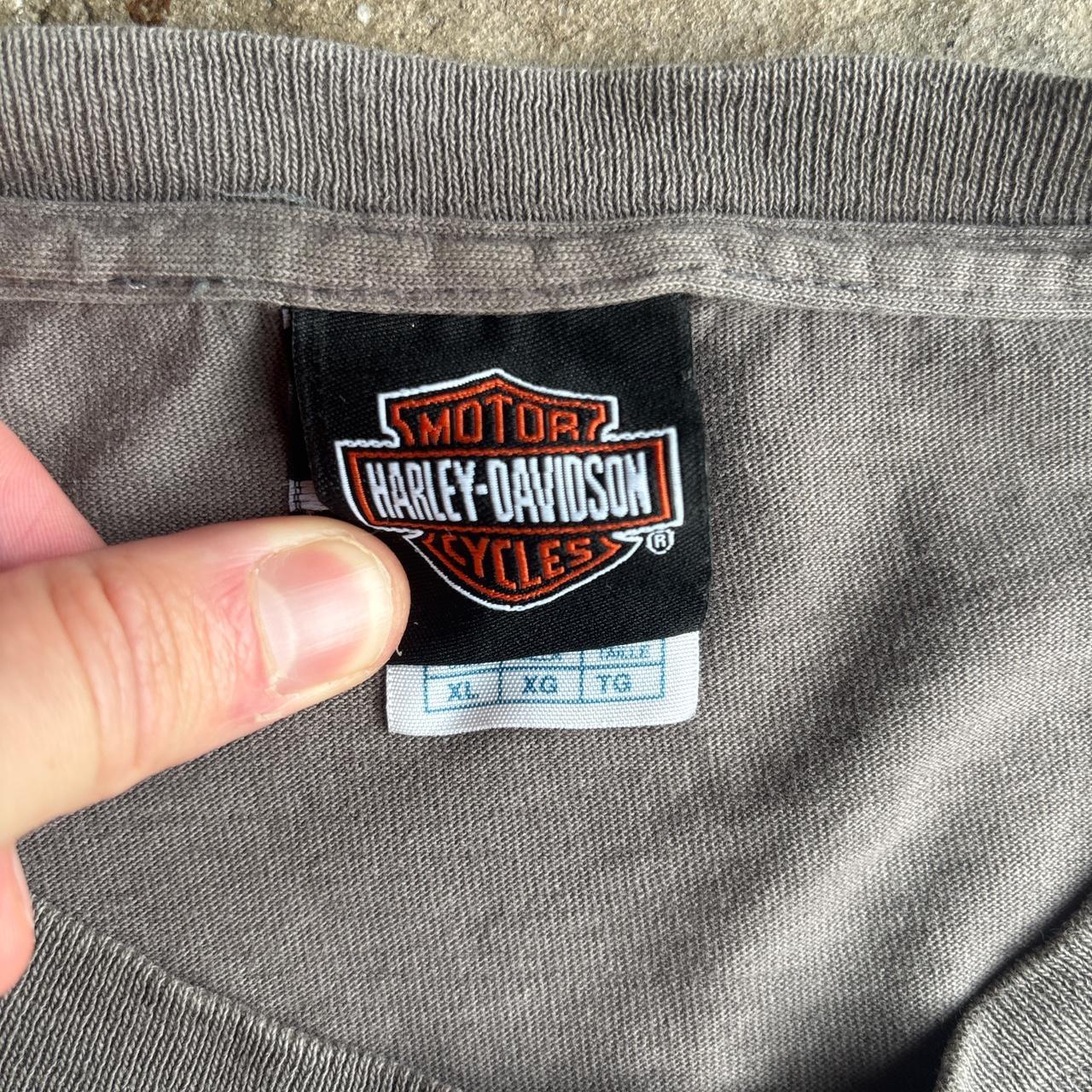 Distressed Grey Harley Davidson T-Shirt - XL