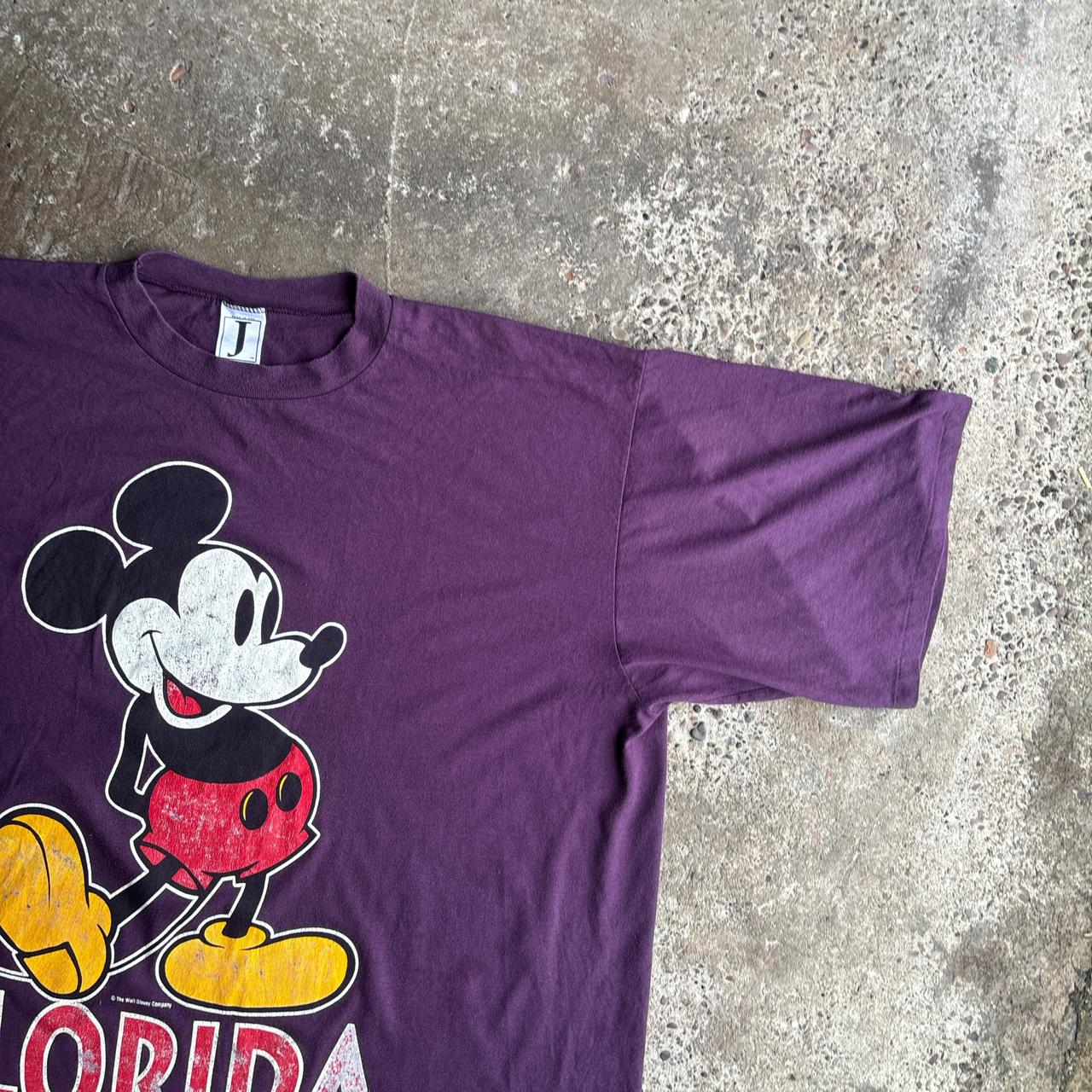 Purple Mickey Mouse Florida Graphic T-Shirt - 3XL