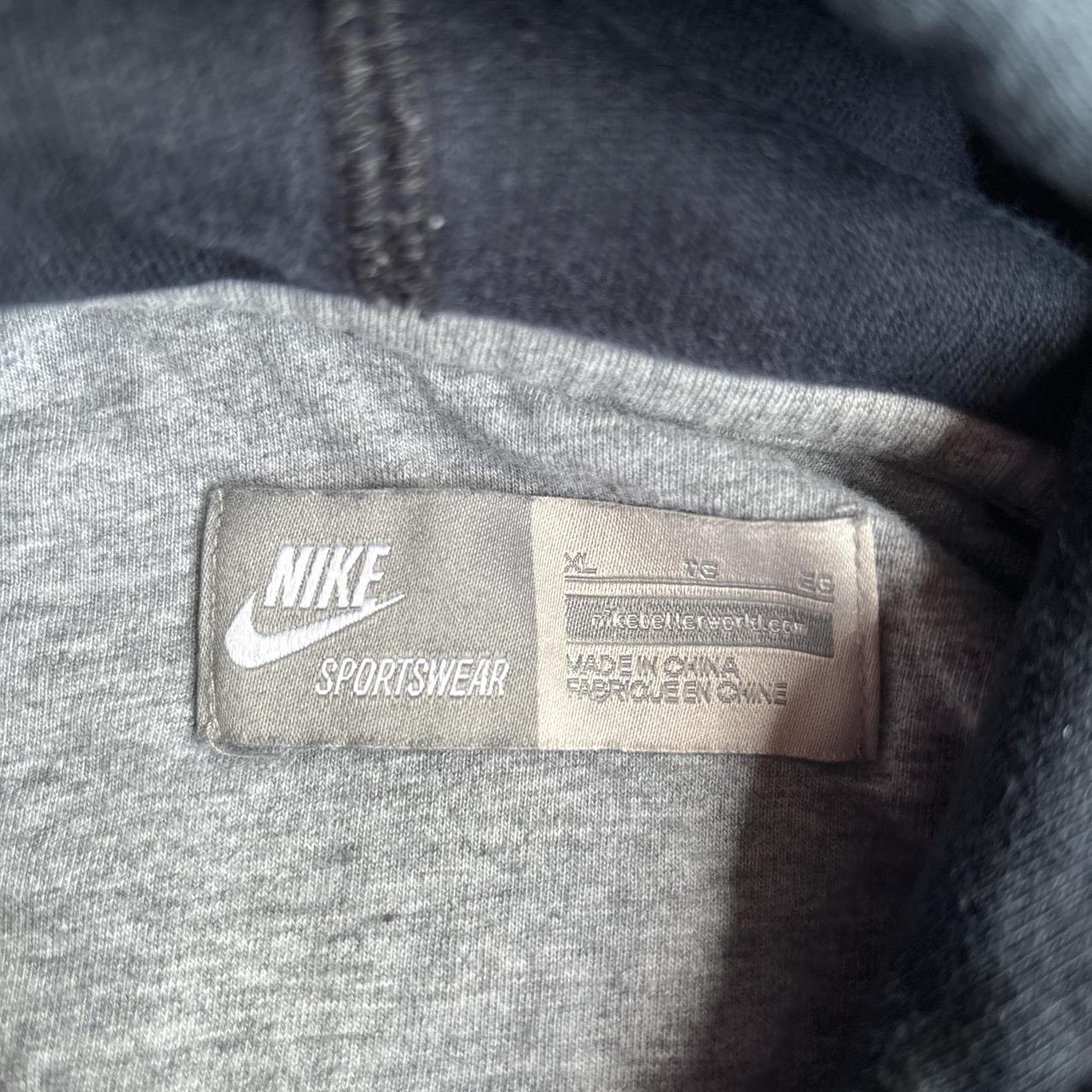 00s Black Nike Air Graphic Hoodie - XL
