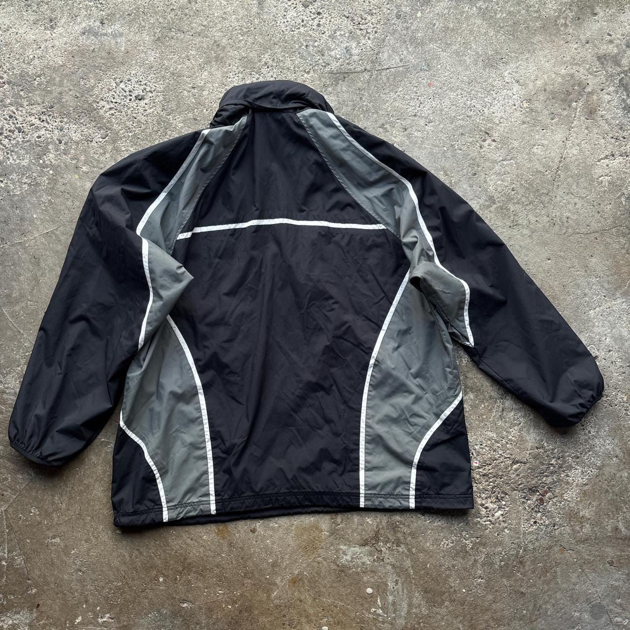 Black and grey Canterbury quarter zip windbreaker