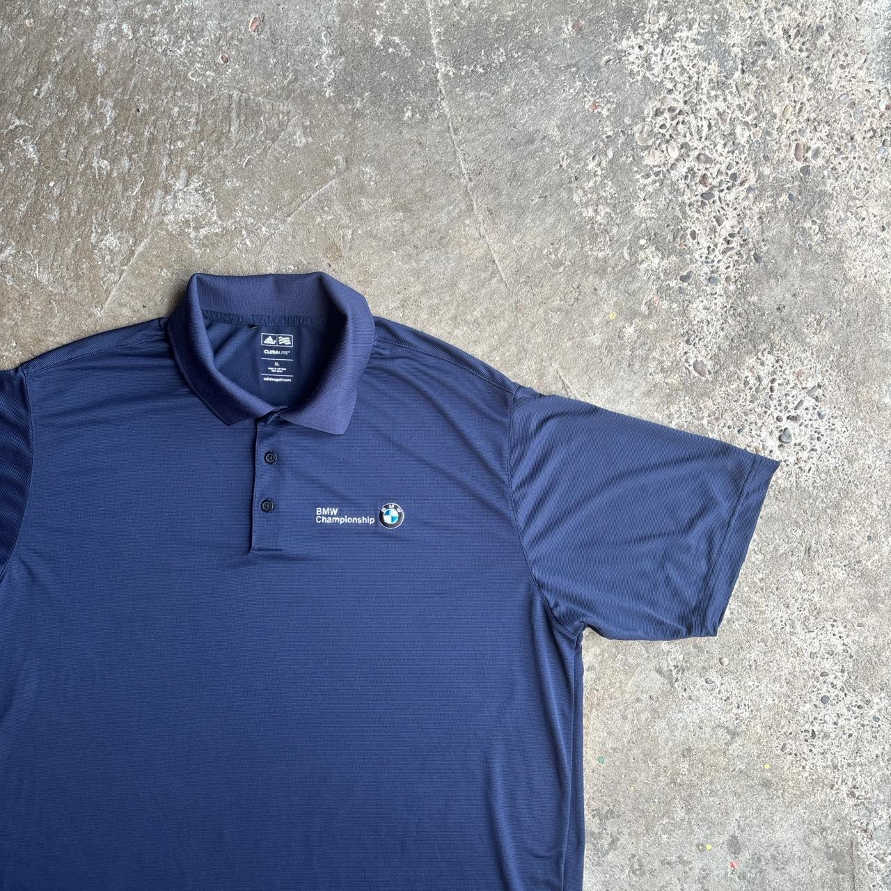Navy Adidas BMW Golf Championship Polo Shirt