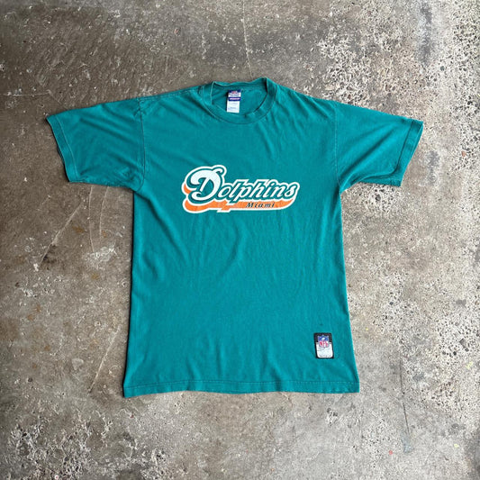 Teal Miami Dolphins Graphic T-Shirt - M