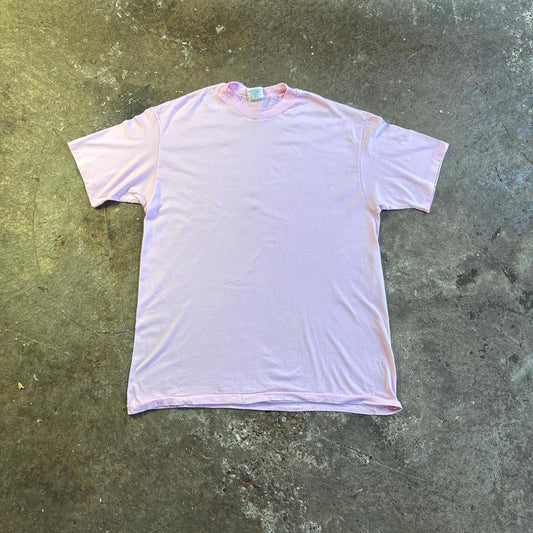 Pink Hanes Single Stitch T-Shirt - XL