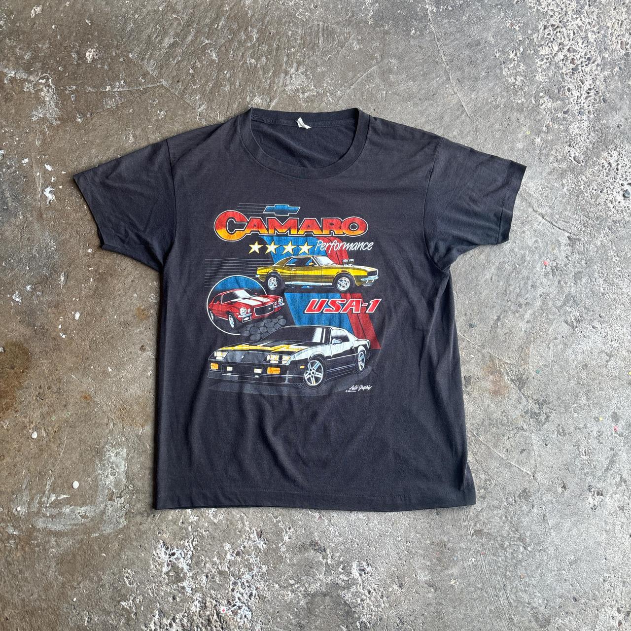 Black Vintage Single Stitch ‘Camaro’ Graphic T-Shirt