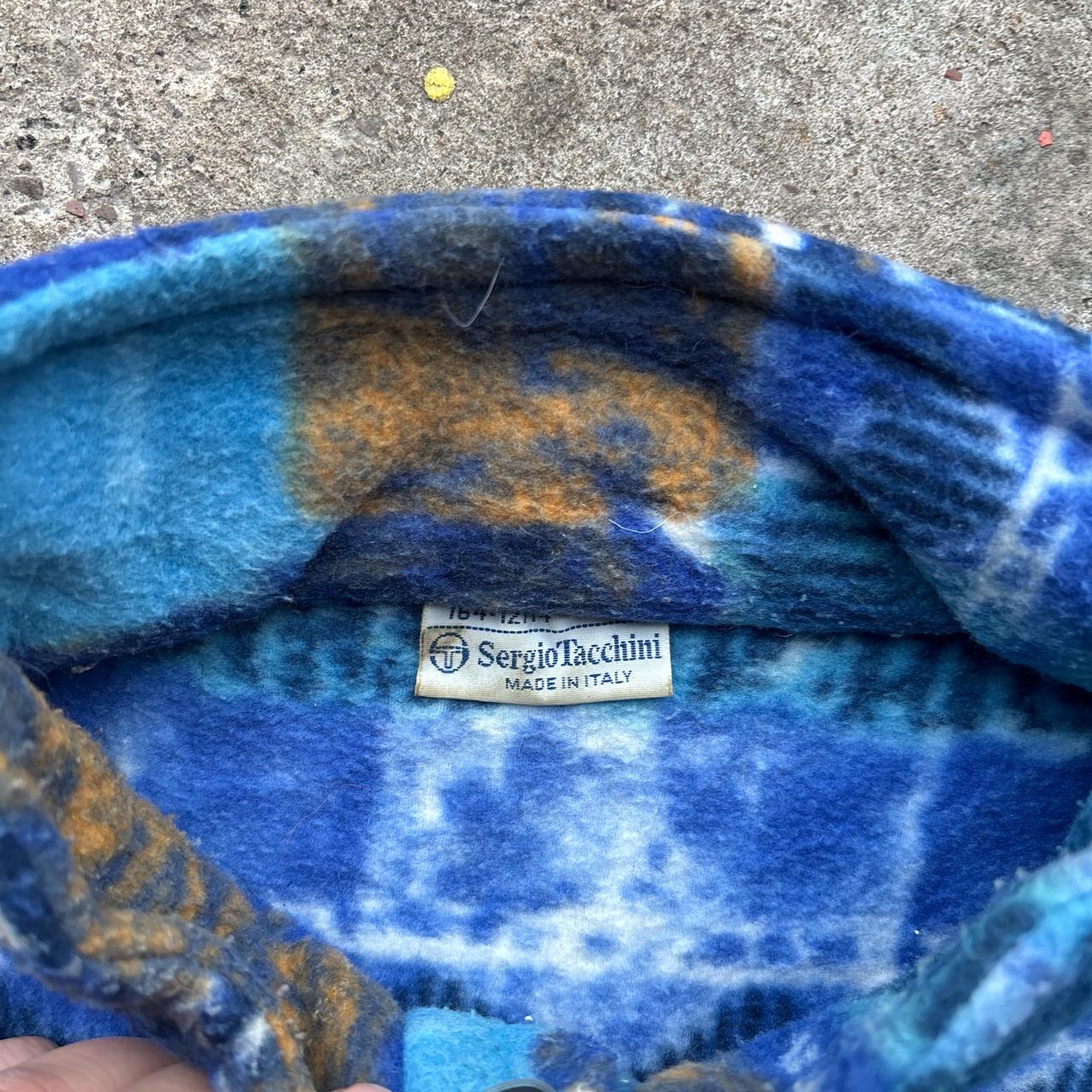 Vintage Blue Sergio Tacchini crazy fleece