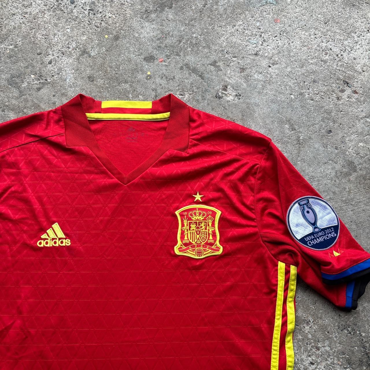 2016-17 Spain Home Adidas Football Shirt
