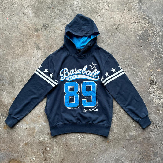 Navy blue graphic hoody