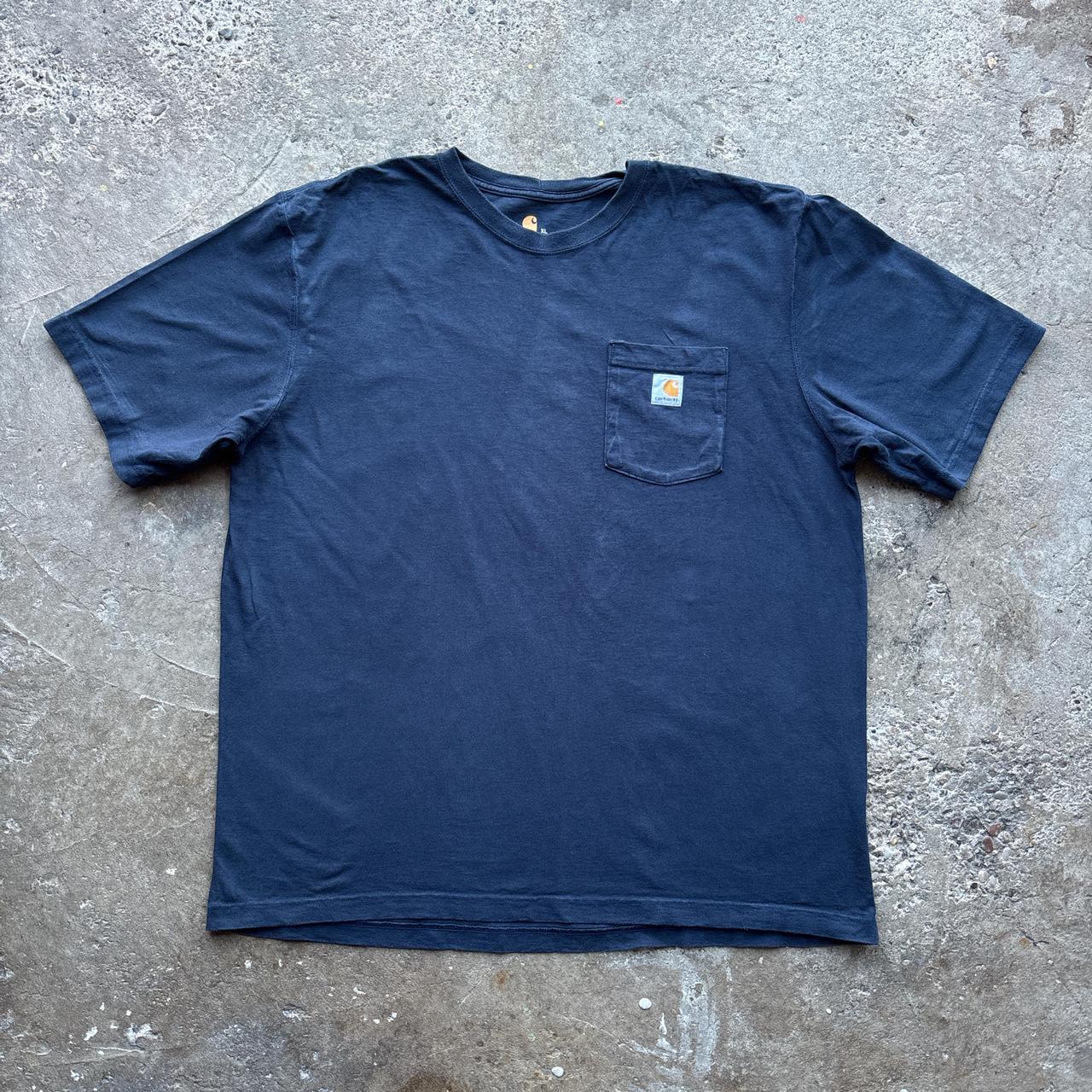 Navy Carhartt pocket tee