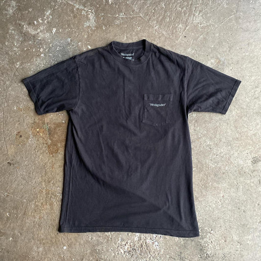 Black ‘Weekender’ Single Pocket T-Shirt w/ Back Print