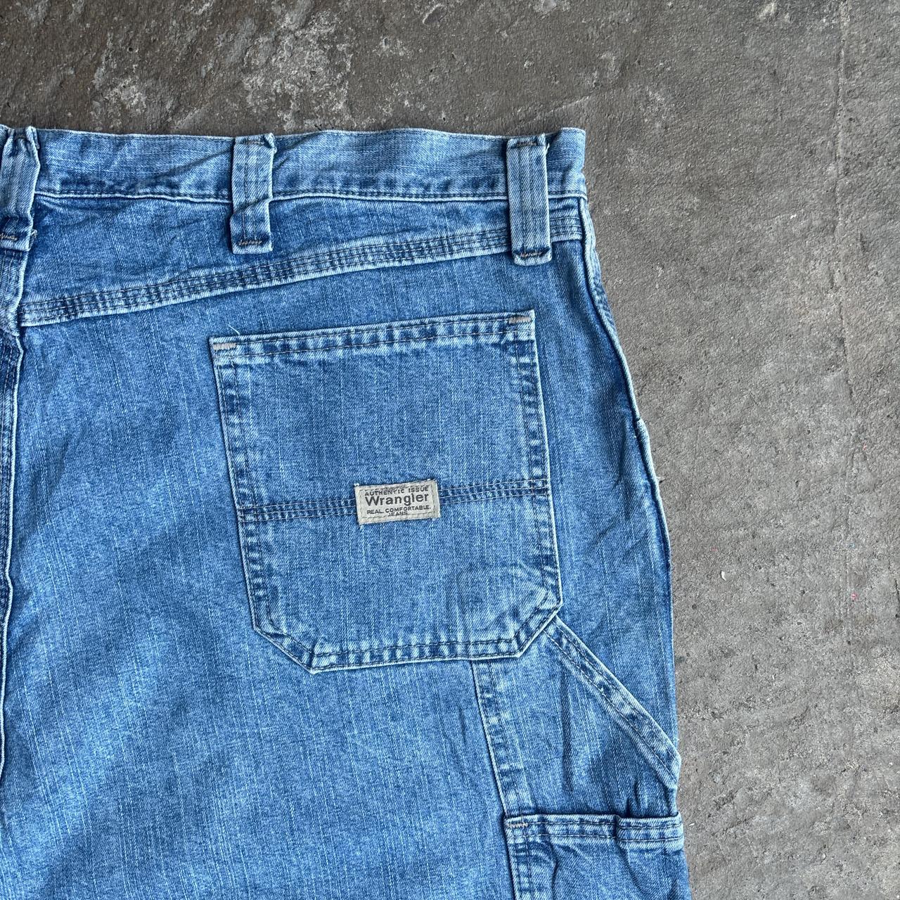 Blue Denim Wrangler Carpenter Jean Shorts