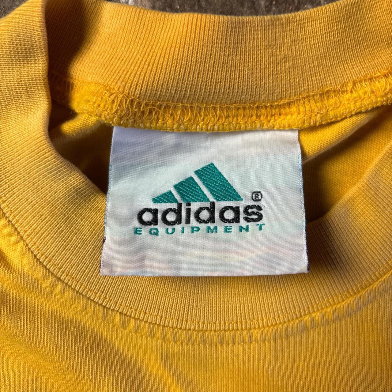 Vintage ‘90s Yellow Adidas Graphic T-Shirt - M
