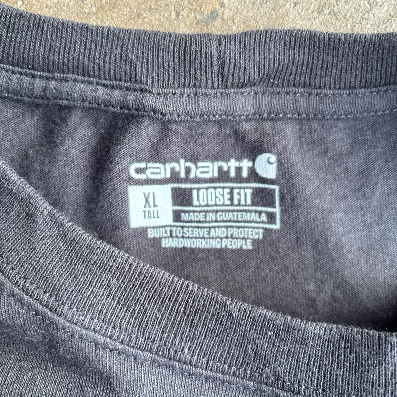 Black Carhartt Pocket T-Shirt w/ Back Graphic - XL