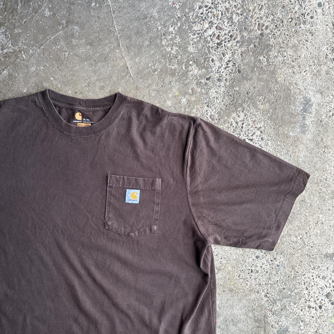Brown Single Pocket Carhartt T-Shirt - XL
