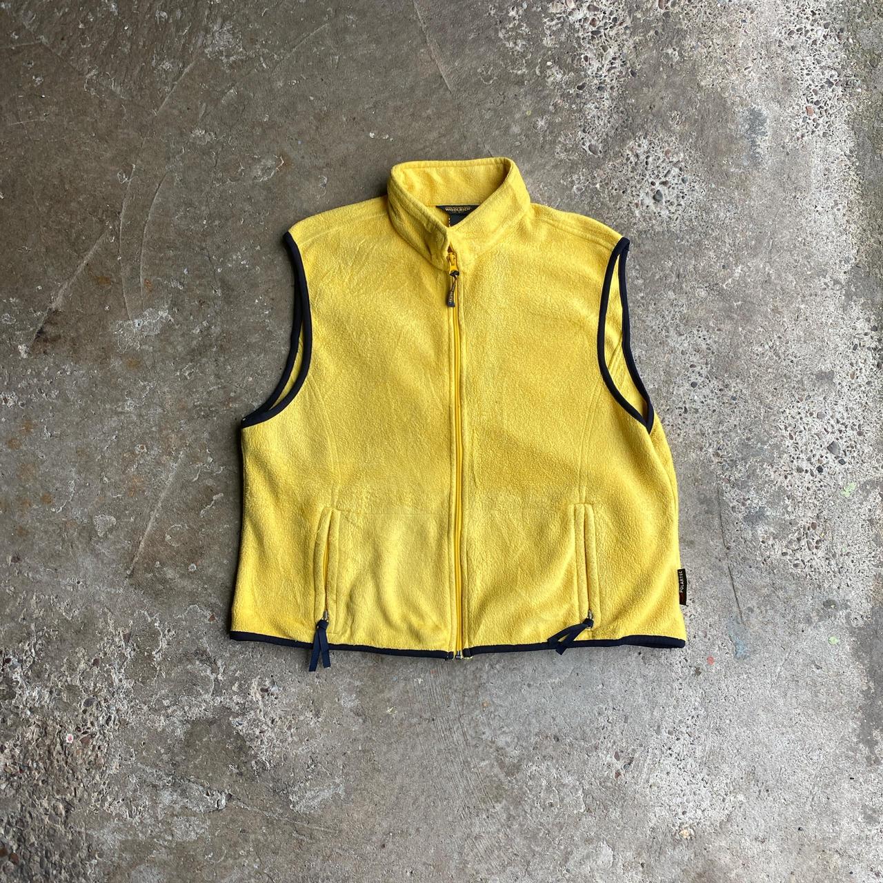 Yellow Woolrich Full-Zip Vest Fleece - XL (women’s)