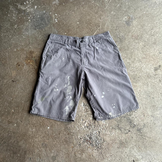 Grey Paint Splattered Dickies Shorts
