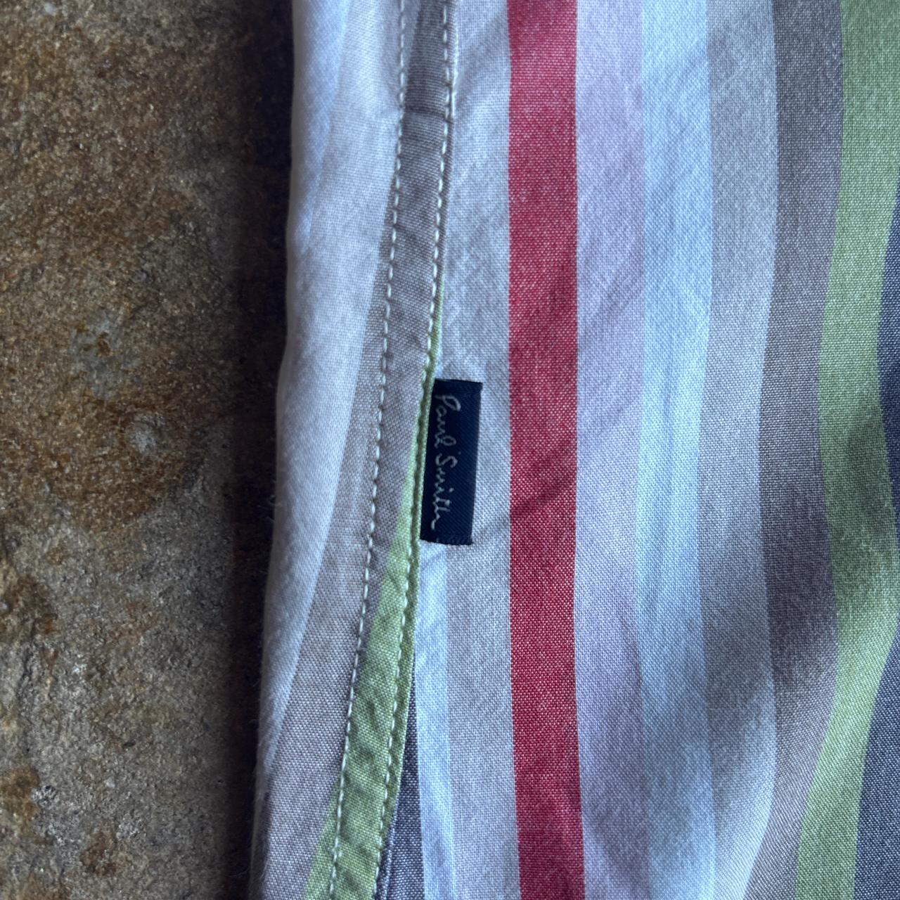 Paul Smith Multi Coloured Striped Short Sleeve Shirt