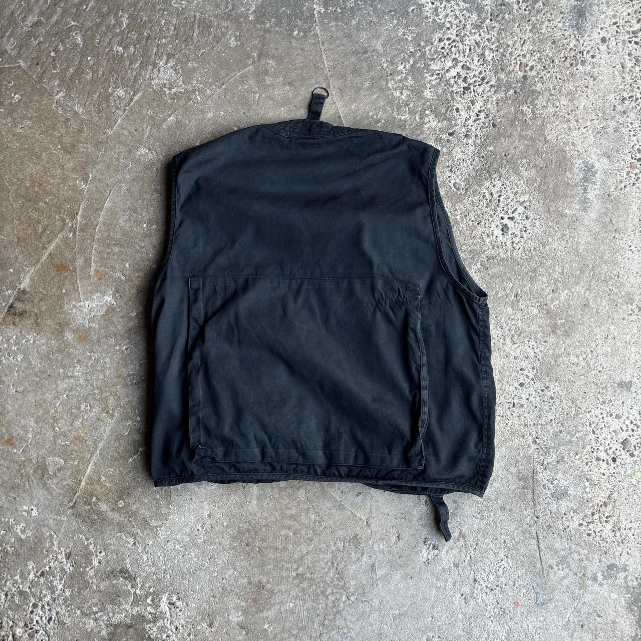 Black Utility Vest w/ Technical 3D Pockets - L