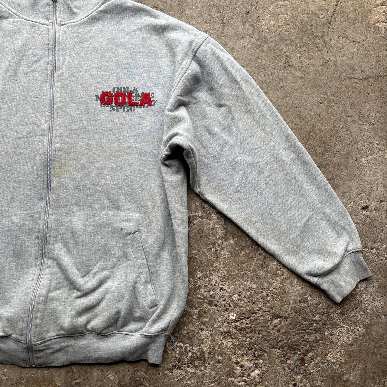 00s Grey Gola zip-up sweatshirt