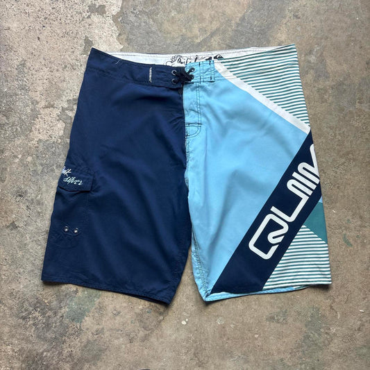 00s Navy Blue Quiksilver board shorts  - W42