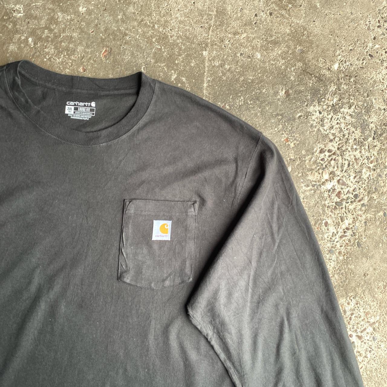 Black Long-Sleeve Carhartt T-Shirt - 2XL
