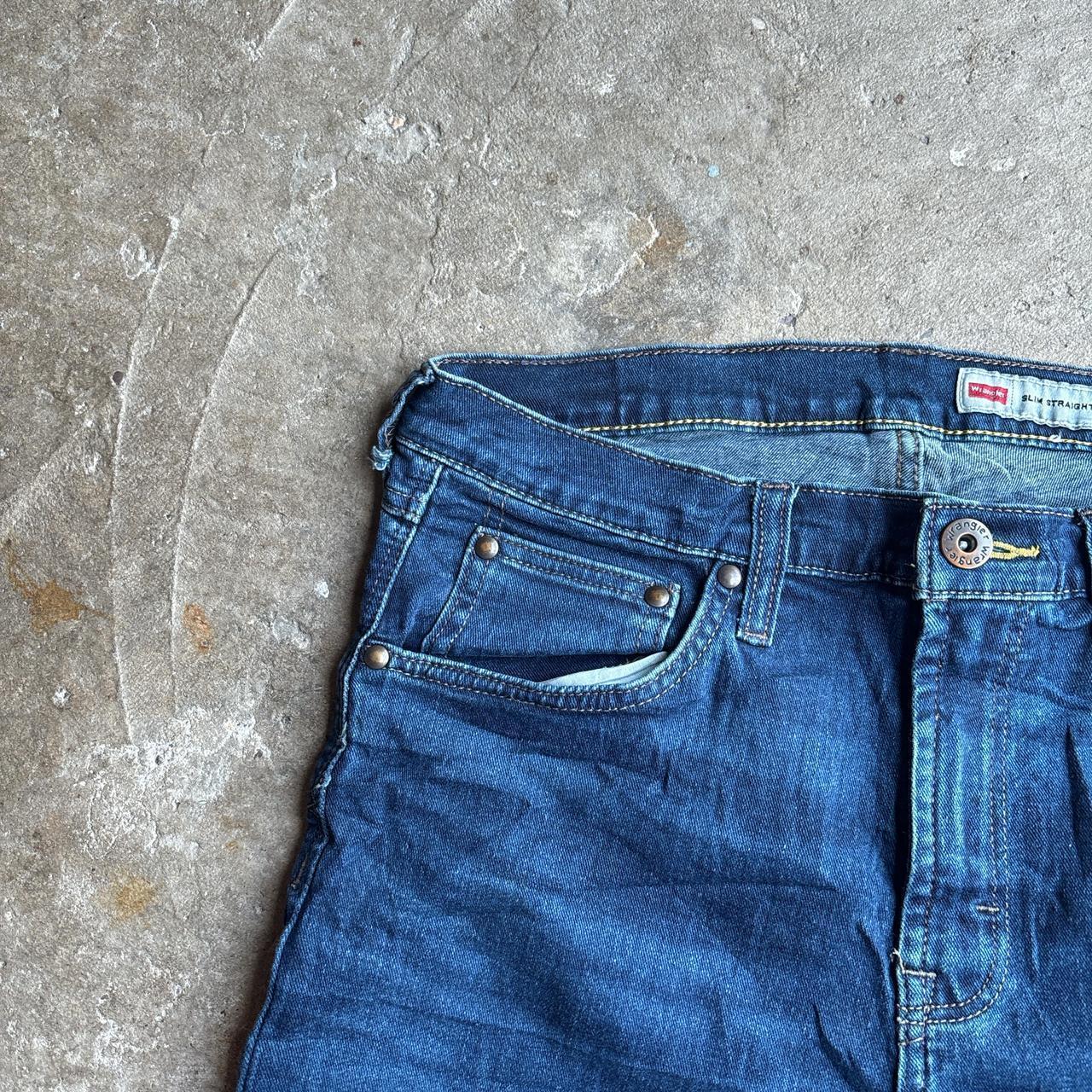 Blue Denim Wrangler Ripped Shorts
