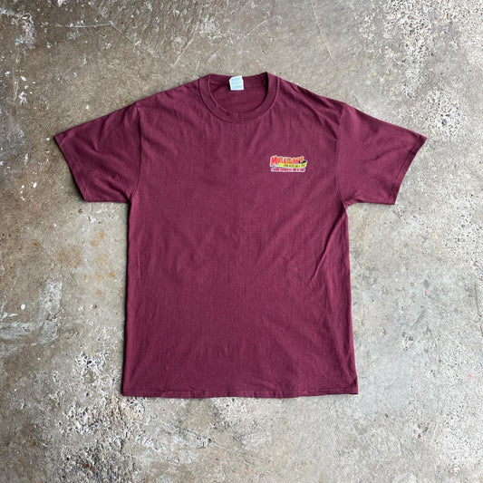 Burgundy Graphic Bar T-Shirt - L