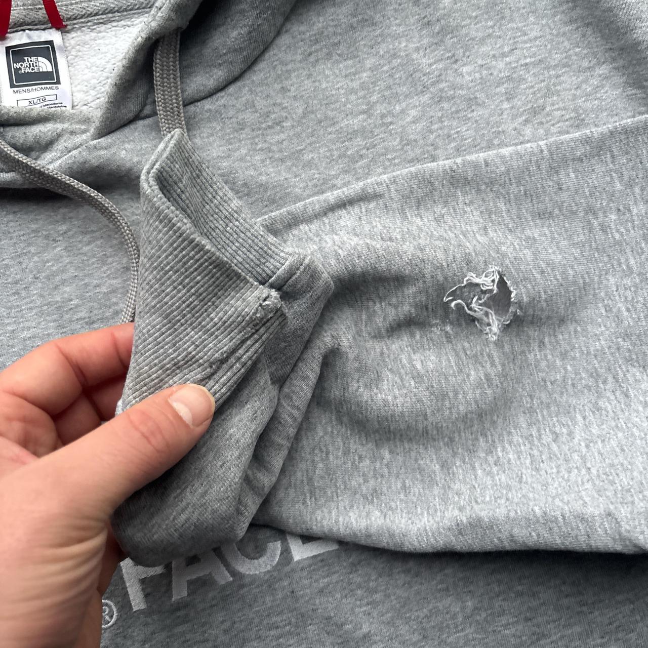Grey The North Face hoody - XL