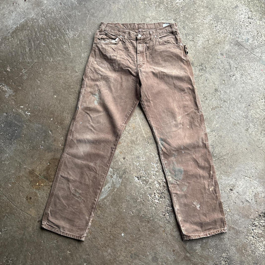 Washed Brown Dickies Carpenter Pants/Trousers
