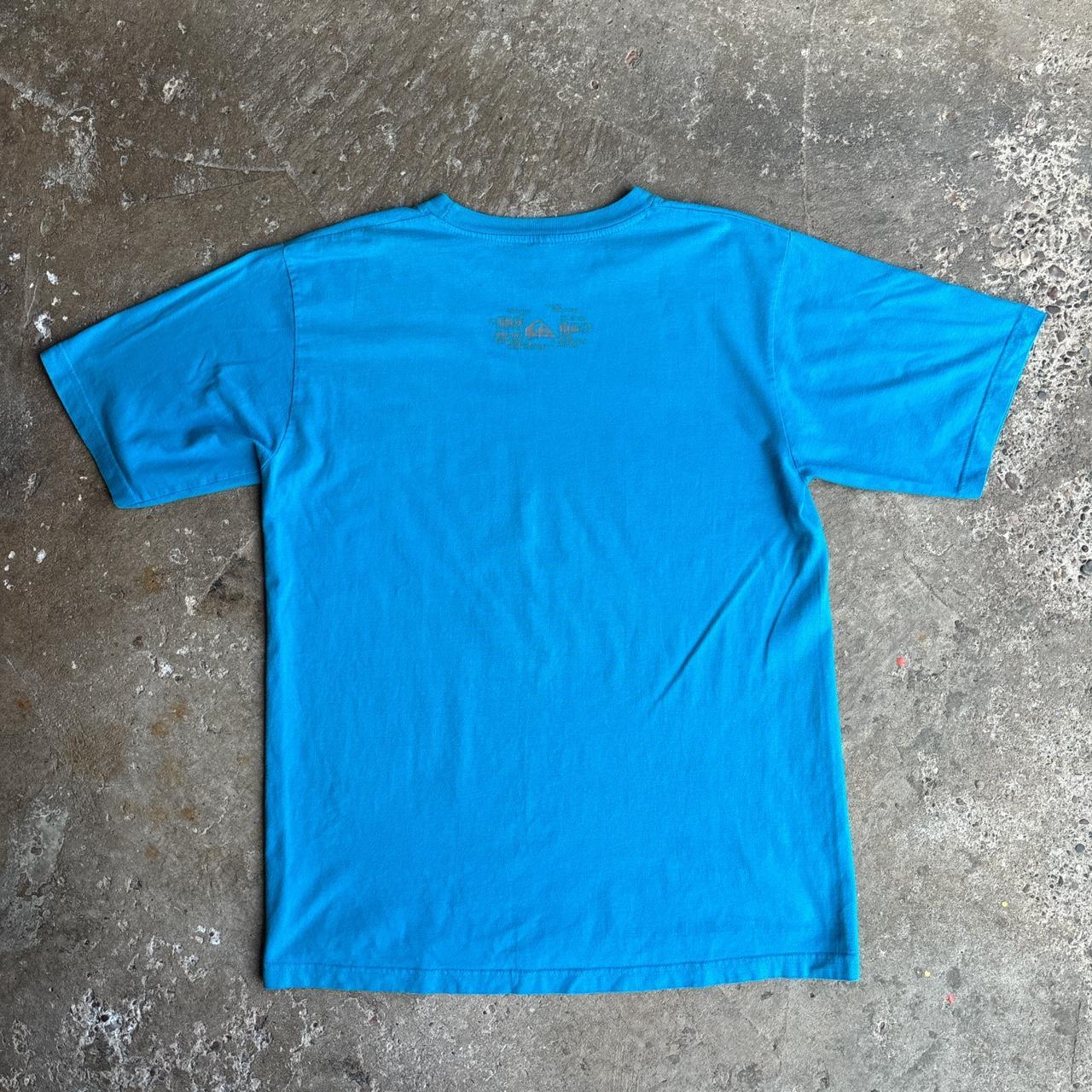 Blue 00s Quiksilver graphic tee