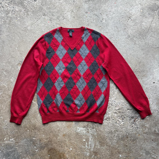 Red Banana Republic Argyle wool sweater