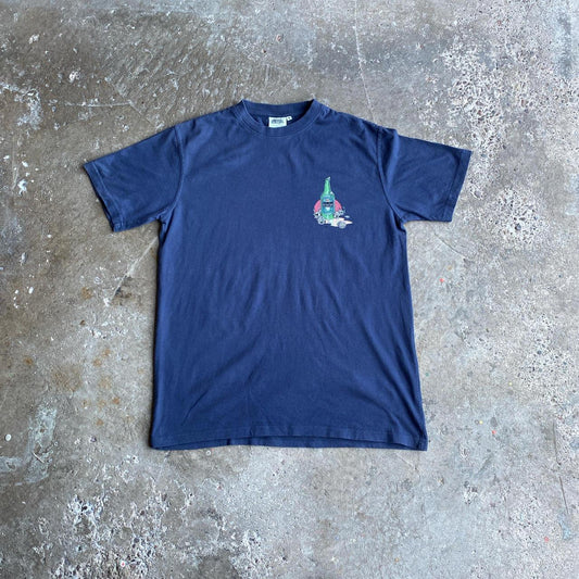 Navy Weird Fish Beer Graphic T-Shirt