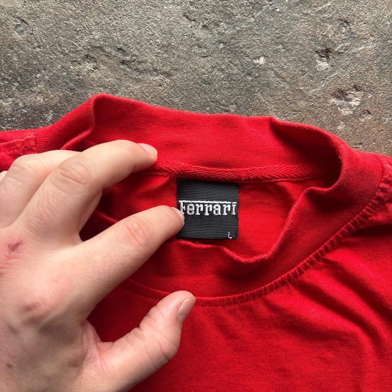 90s Red Ferrari T-shirt - L