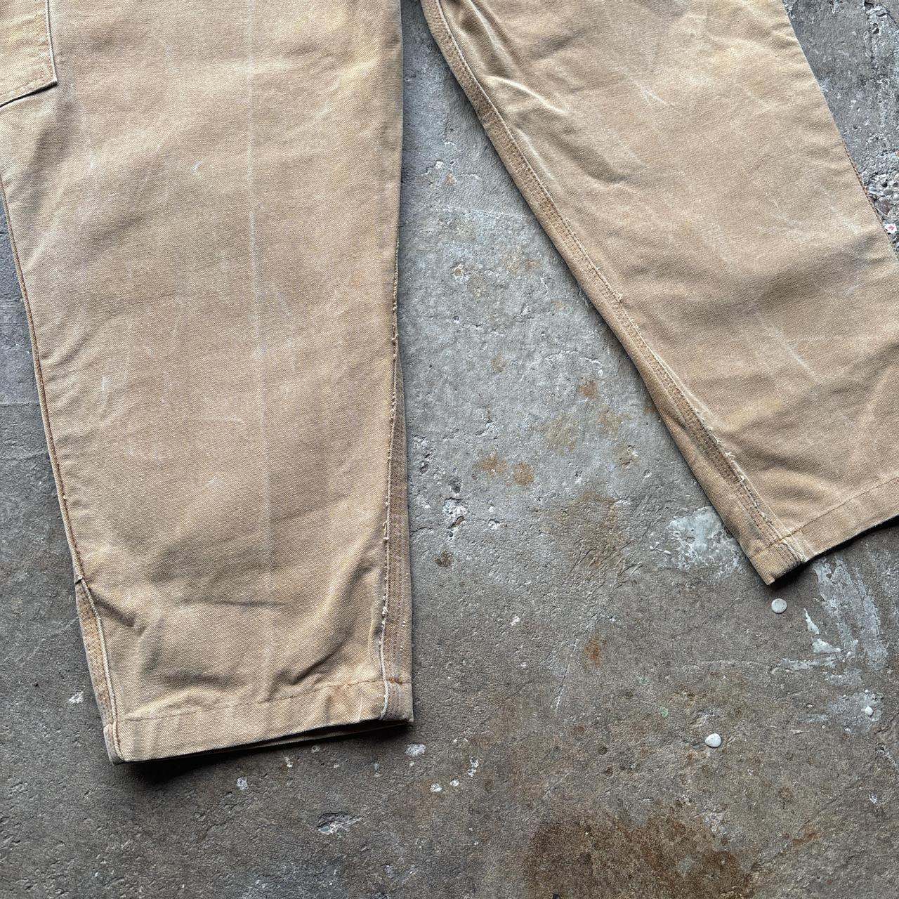 00s Tan Carhartt double-knee carpenter pants - W40