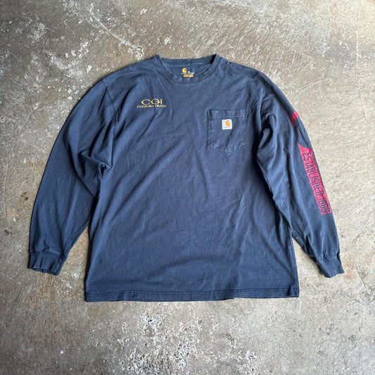 Navy Long-Sleeve Carhartt T-Shirt