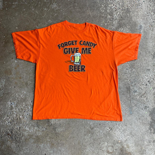 Funny Orange Graphic Beer T-Shirt - 2XL