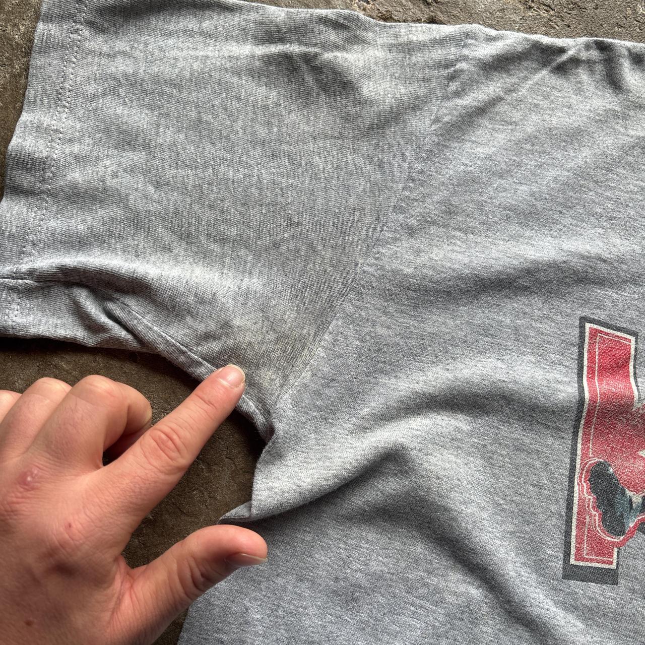 Vintage Grey Adidas Basketball graphic tee - L